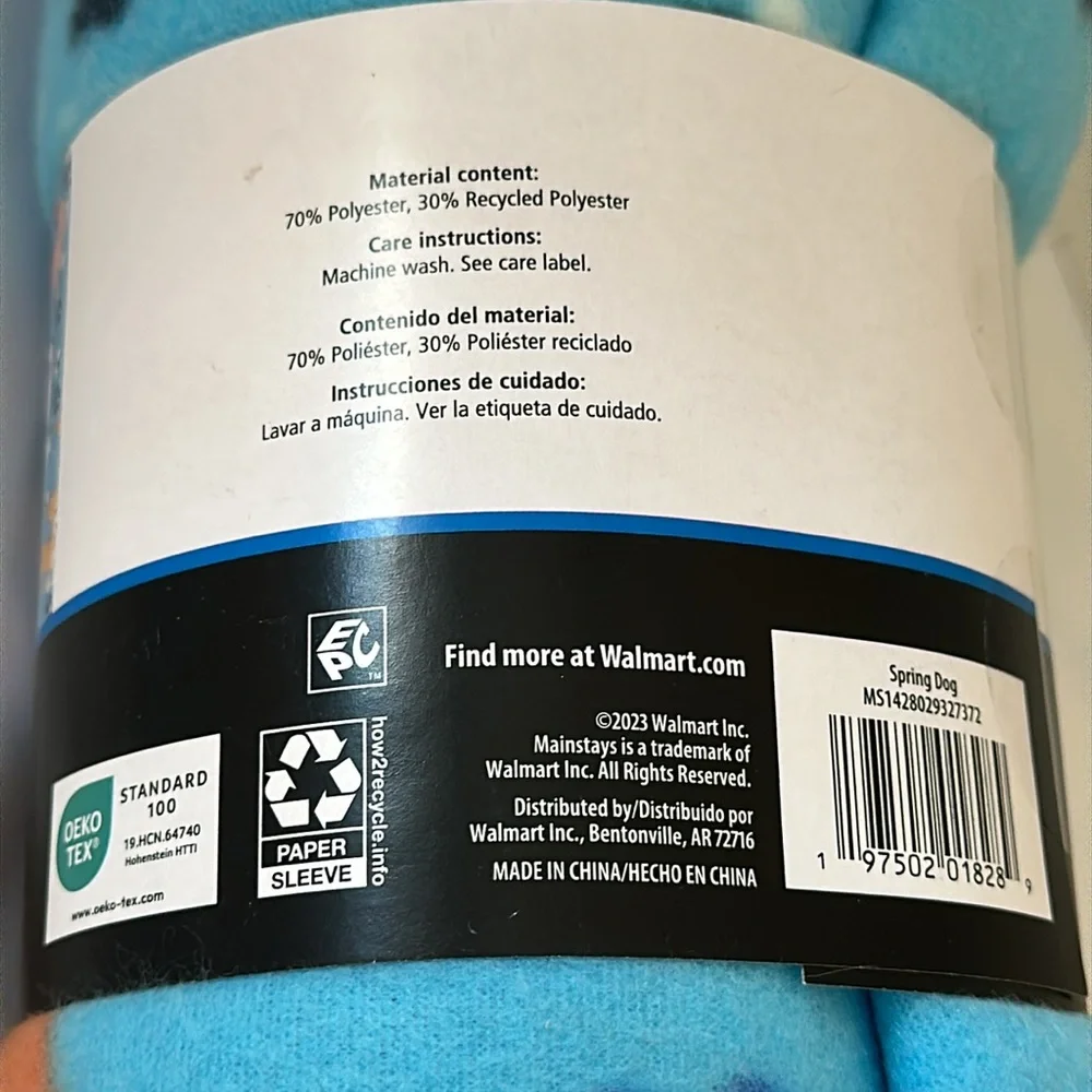 Mainstays fleece throw Dog‎ Lover 50 x 60